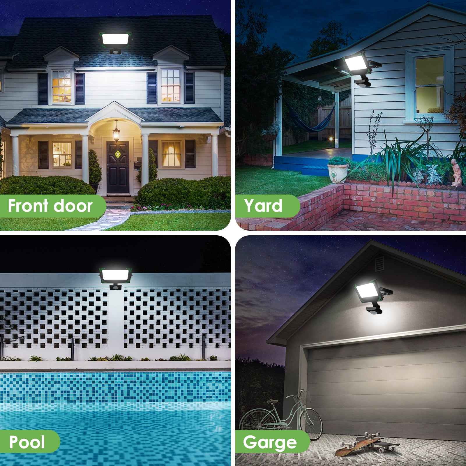 Motion Sensor Outdoor Security Light LED Floodlights with Remote Control IP65 - ALUSSO LIGHTING