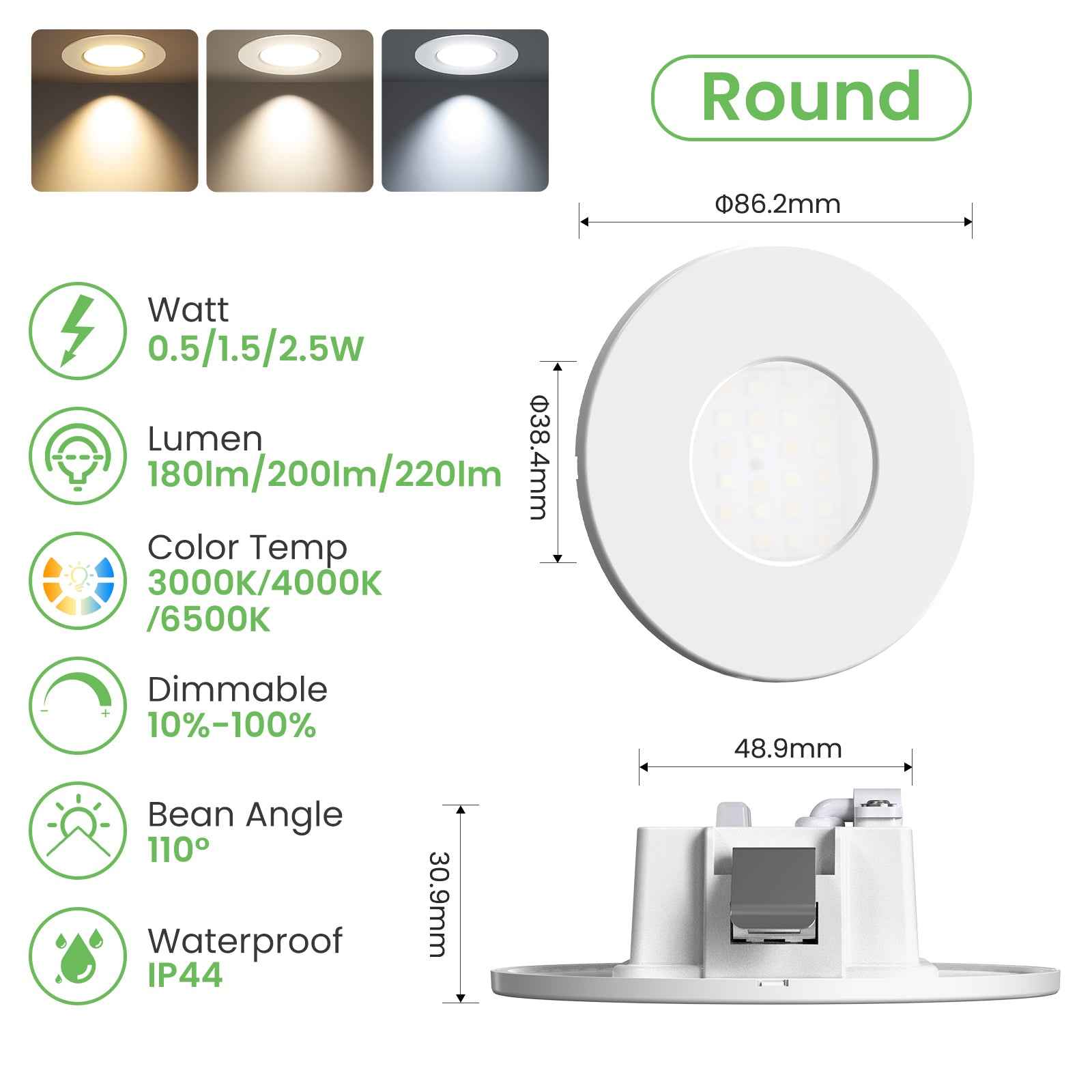 6X LED stair light stair lighting stair lamp step light step lamp - ALUSSO LIGHTING