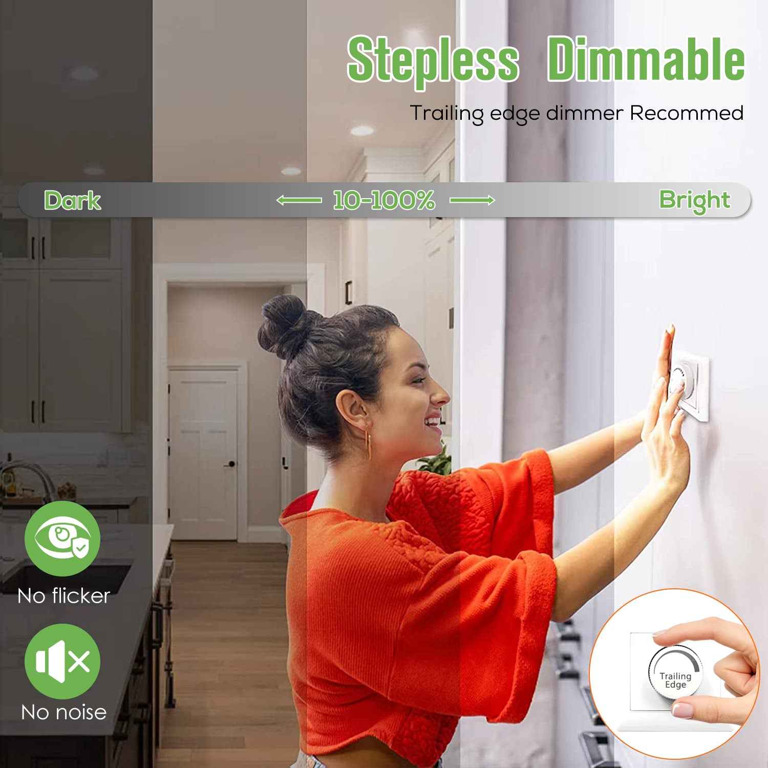 7W White Ultra Slim LED Downlight CCT Dimmable IP44, Cutout 90-100mm 6 Pack - ALUSSO LIGHTING