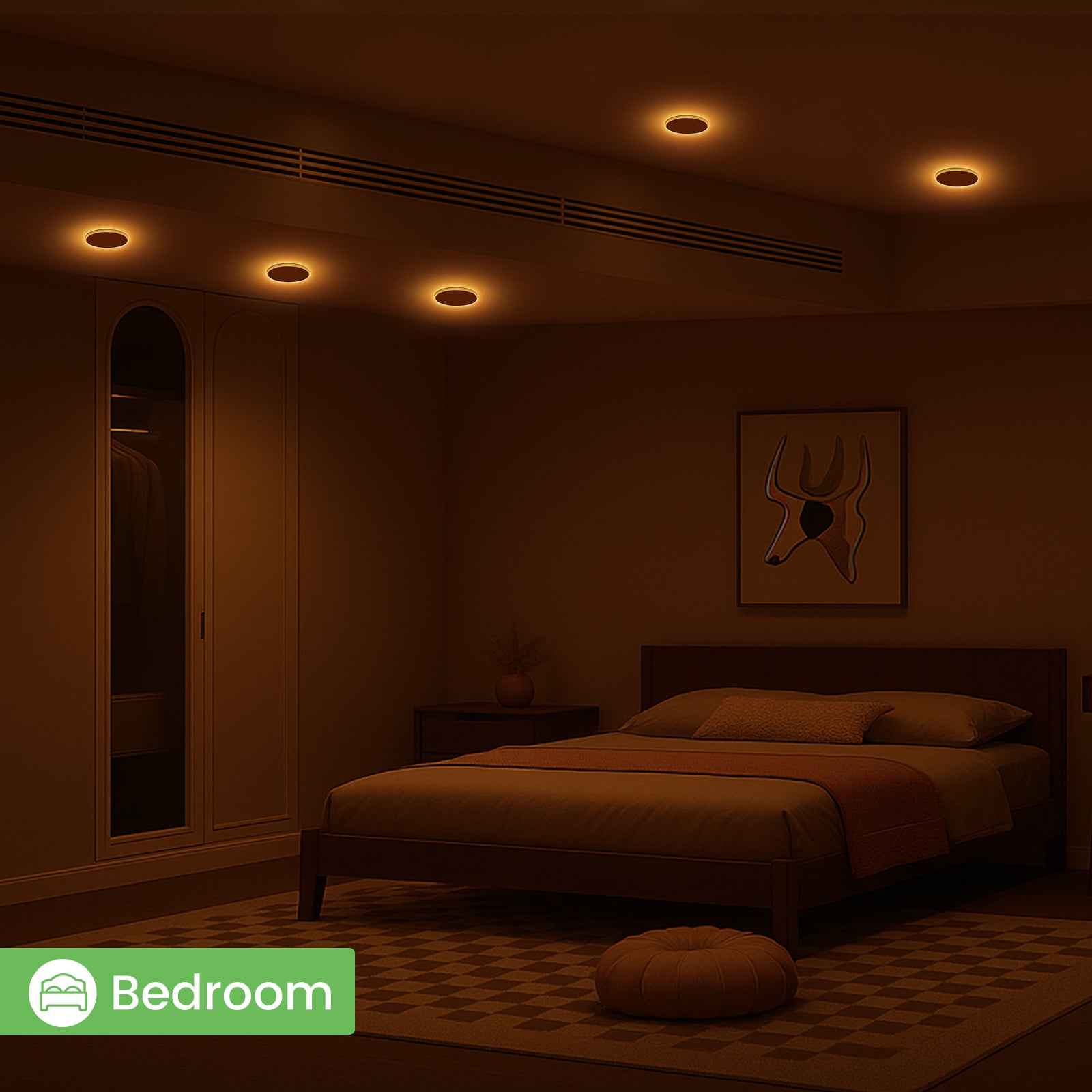 5W LED Recessed Spotlight 70-80mm Night Light 430lm Dimmable 3CCT White Indoor Lamp 6-Pack - ALUSSO LIGHTING