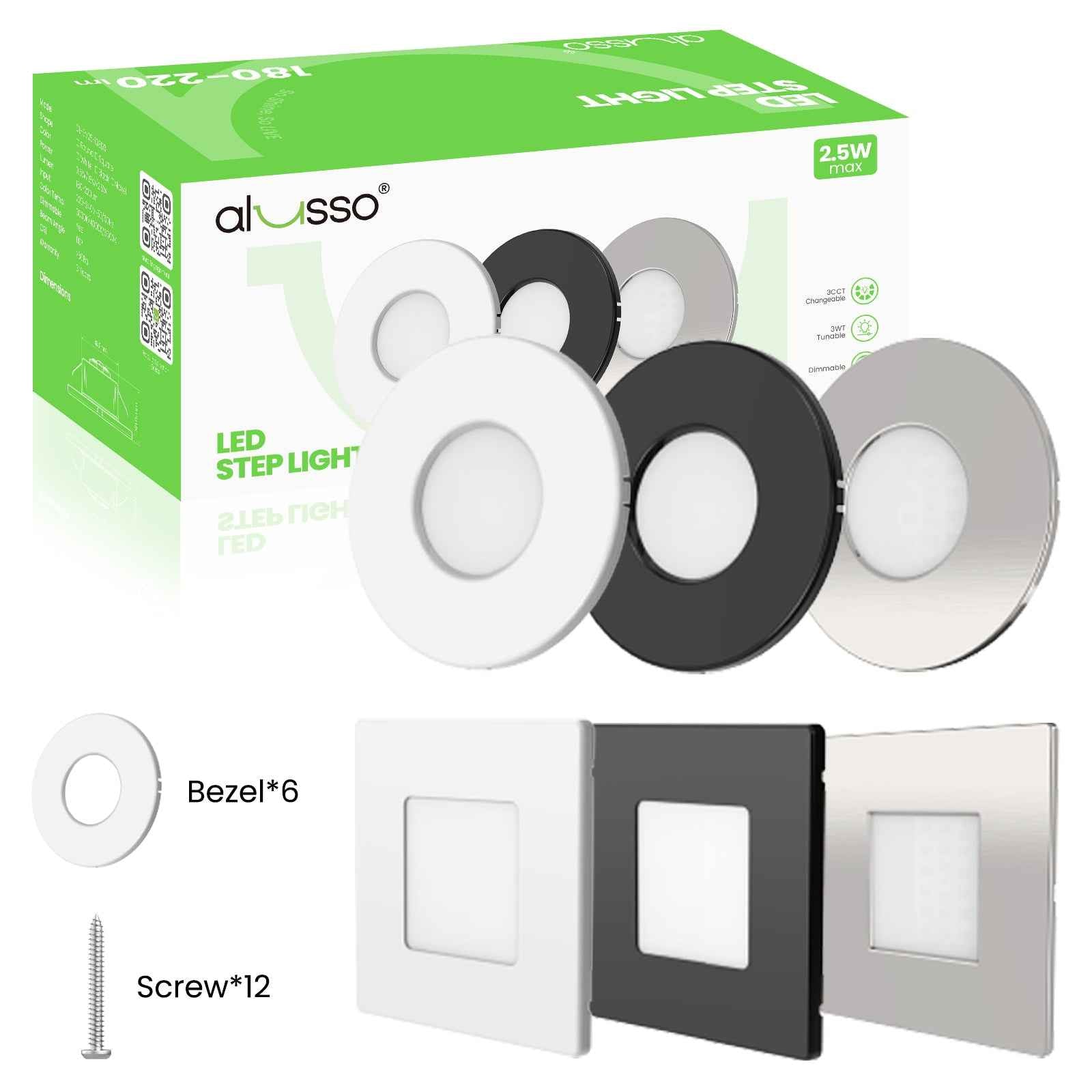 6X LED stair light stair lighting stair lamp step light step lamp - ALUSSO LIGHTING