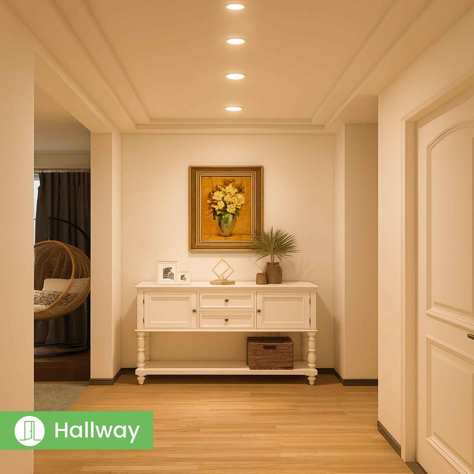 5W LED Recessed Spotlight 70-80mm Night Light 430lm Dimmable 3CCT White Indoor Lamp 6-Pack - ALUSSO LIGHTING