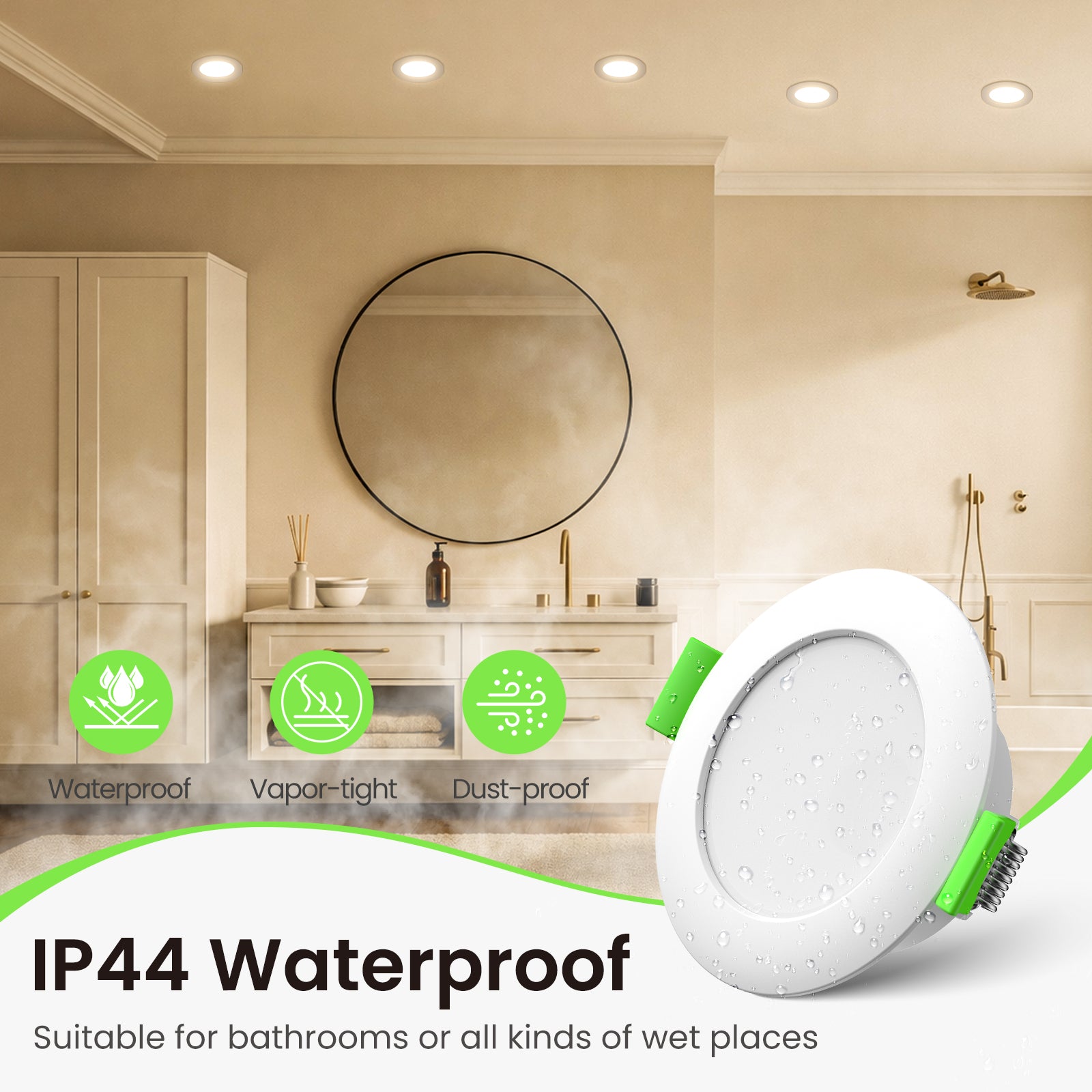 12PACK 68mm LED Recessed Ceiling Light 4W 5W Ultra Slim Downlight Flat Panel Spot 230V