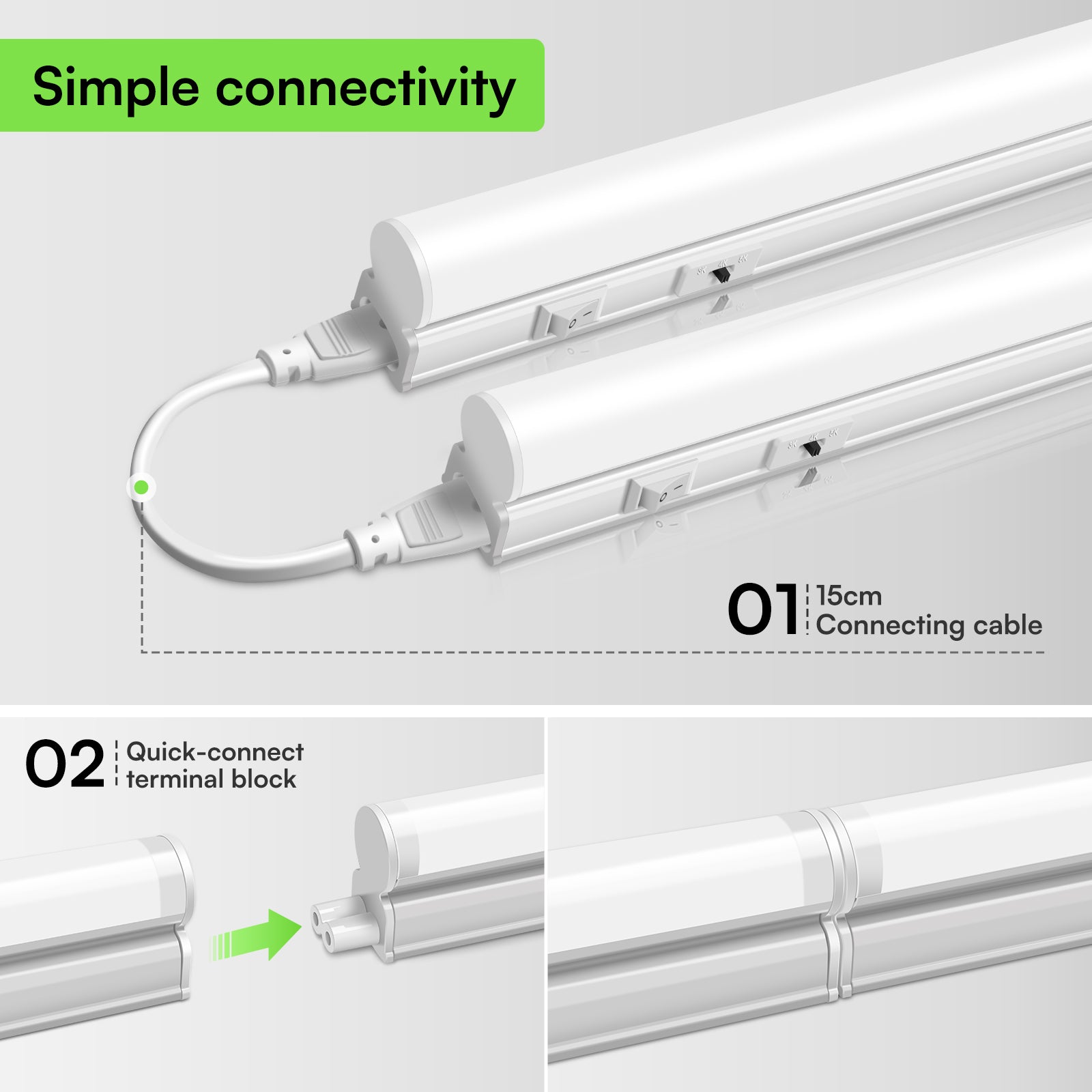 2x LED under-cabinet lights , 58/88cm, kitchen under -cabinet lamps, 230V, furniture lights, kitchen, CE certified