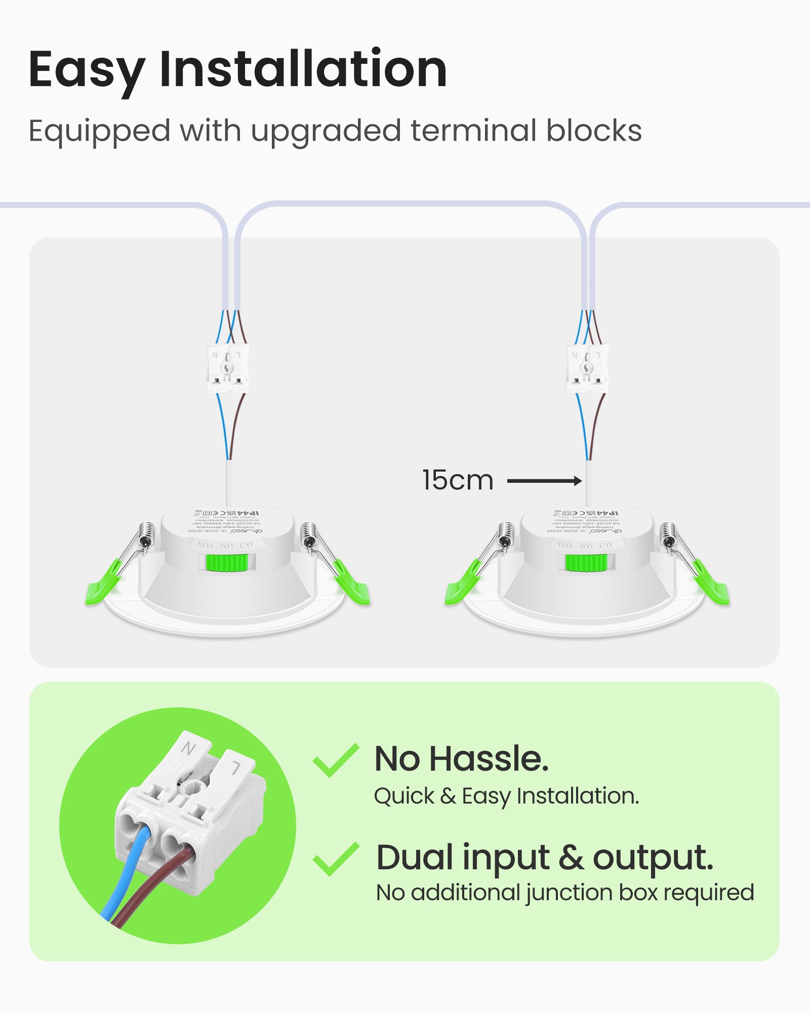 7W Standard Selection LED Recessed Downlight 67-75mm Cutout 3CCT Dimmable IP44/IP65, Night Light Version, 4/6/8W Wattage Turnable Version, White/Black/Nickel Frame, 6/10 Pack