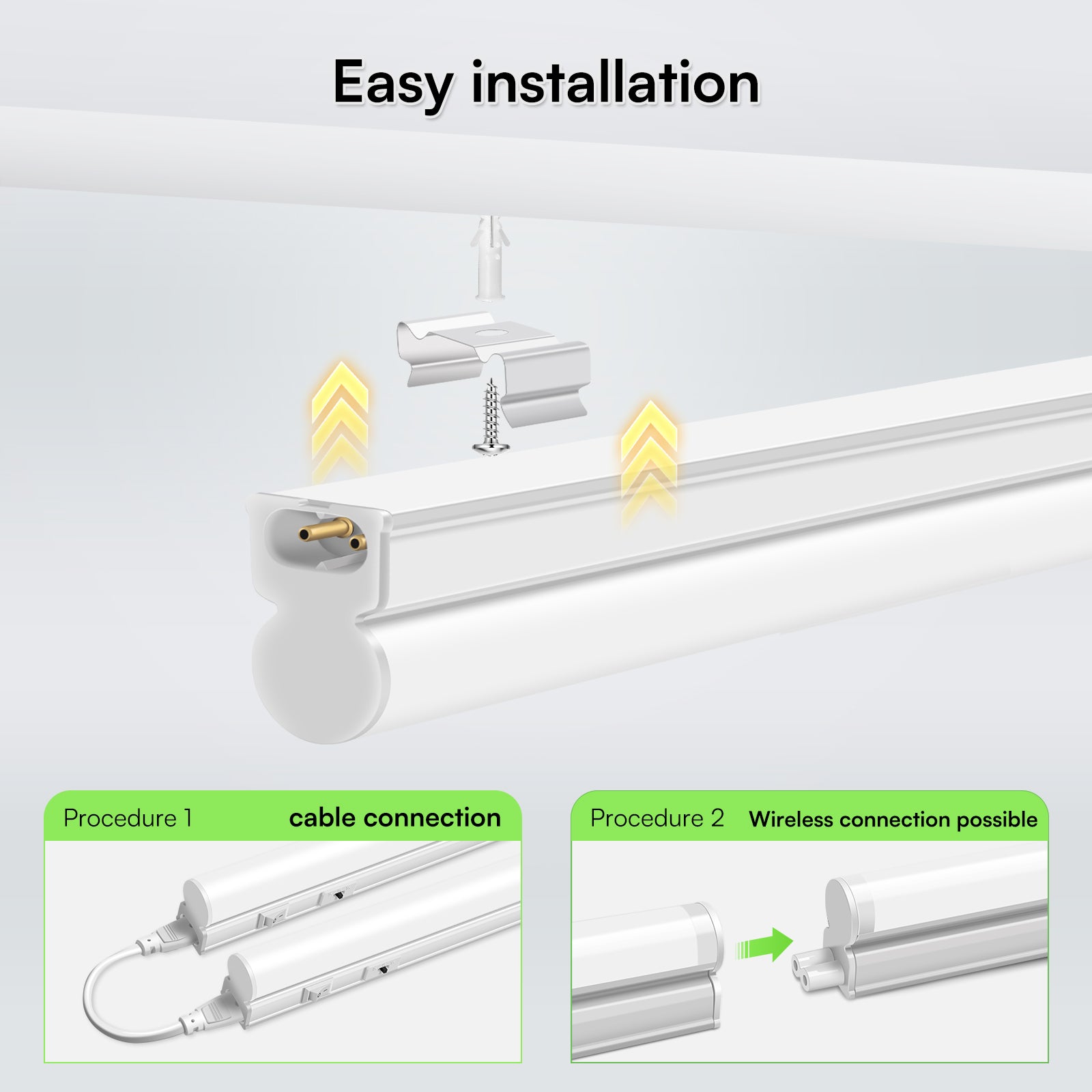 2x LED under-cabinet lights , 58/88cm, kitchen under -cabinet lamps, 230V, furniture lights, kitchen, CE certified