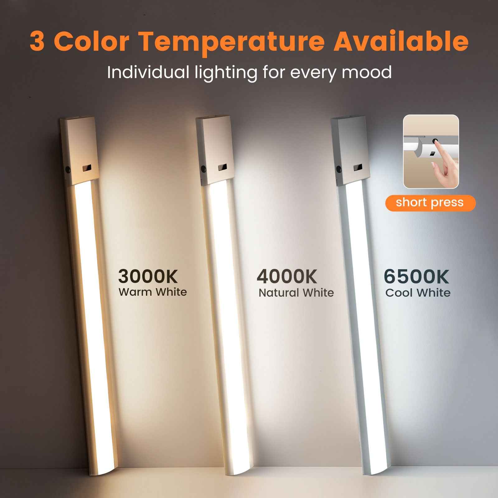 LED under-cabinet light 24'' IR sensor light strip cabinet light kitchen lighting