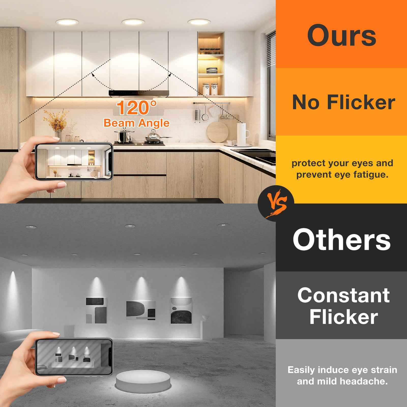 8W LED CCT Dimmable Downlight, Cutout Ø 70-88mm 6 Pack, with External Driver - ALUSSO LIGHTING