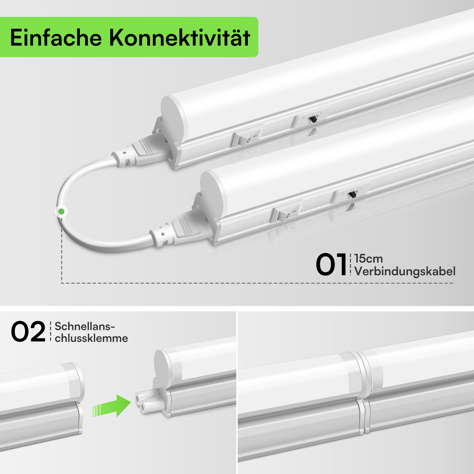 2x LED under-cabinet lights , 58/88cm, kitchen under -cabinet lamps, 230V, furniture lights, kitchen, CE certified