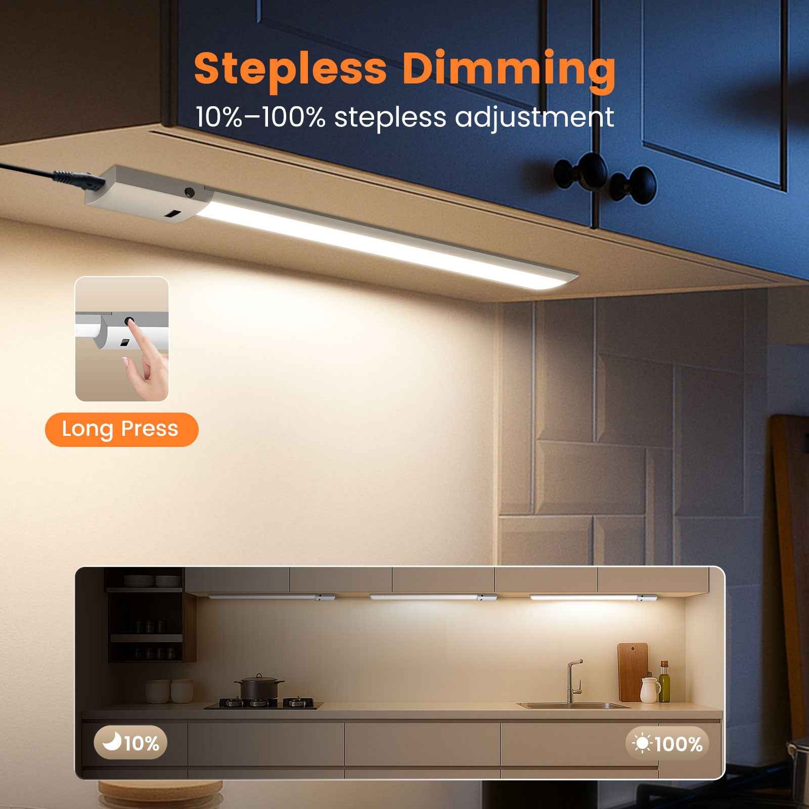 LED under-cabinet light 24'' IR sensor light strip cabinet light kitchen lighting