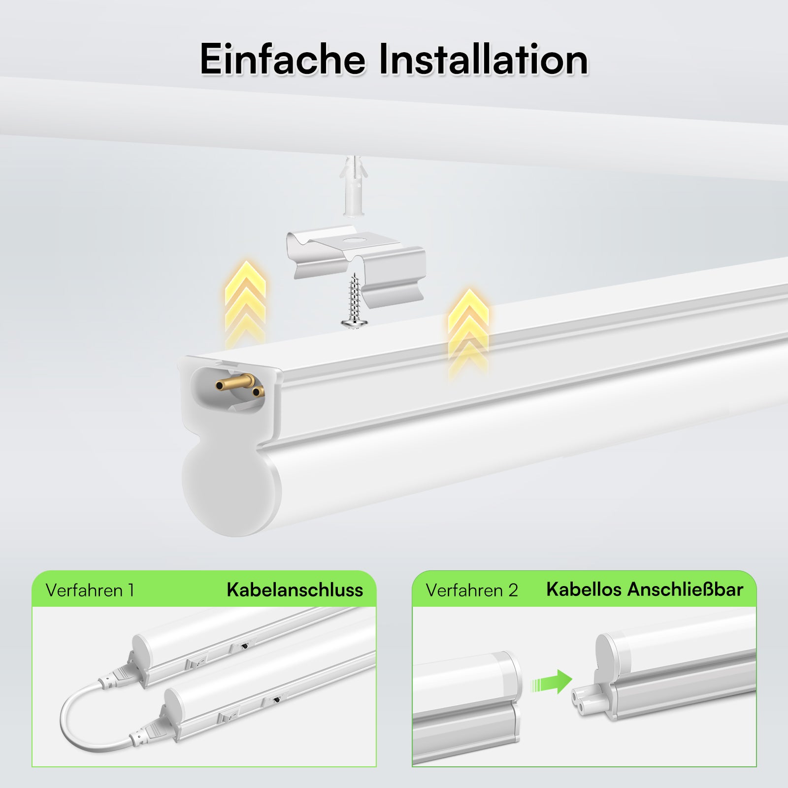 2x LED under-cabinet lights , 58/88cm, kitchen under -cabinet lamps, 230V, furniture lights, kitchen, CE certified