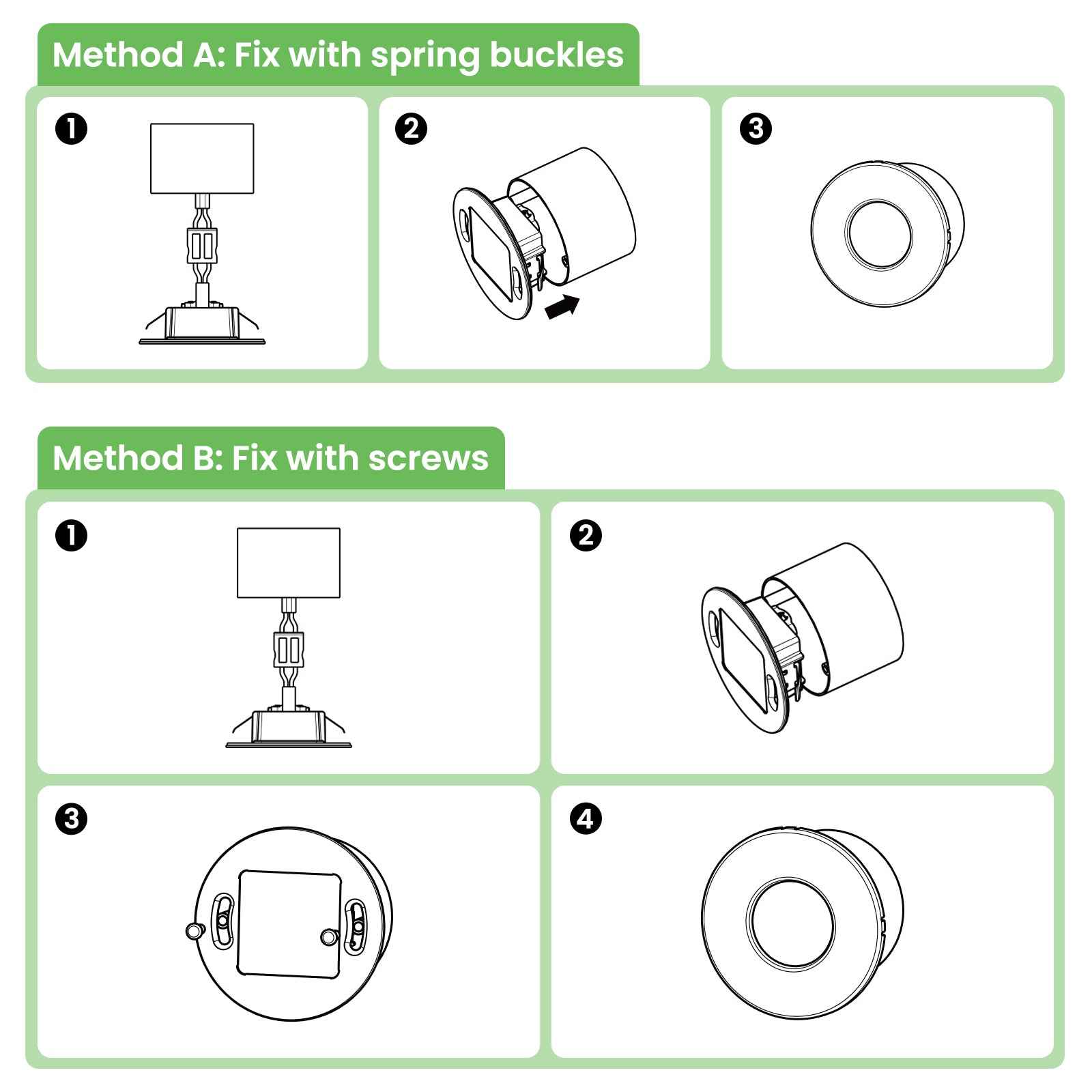 6X LED stair light stair lighting stair lamp step light step lamp - ALUSSO LIGHTING