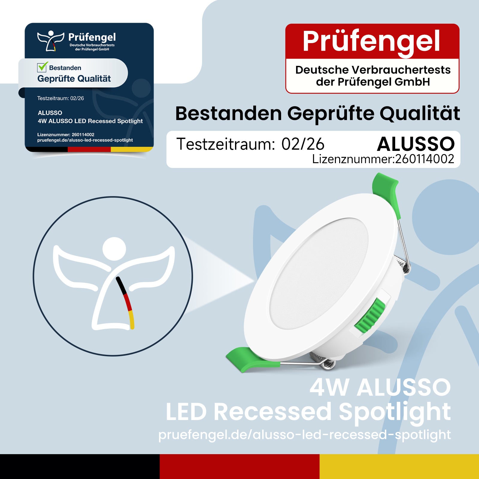 6 Pack Round 4W 55-68mm Cutout Ultra Slim LED Downlight 3CCT 3000K 4000K 6500K Dimmable IP44 White Frame