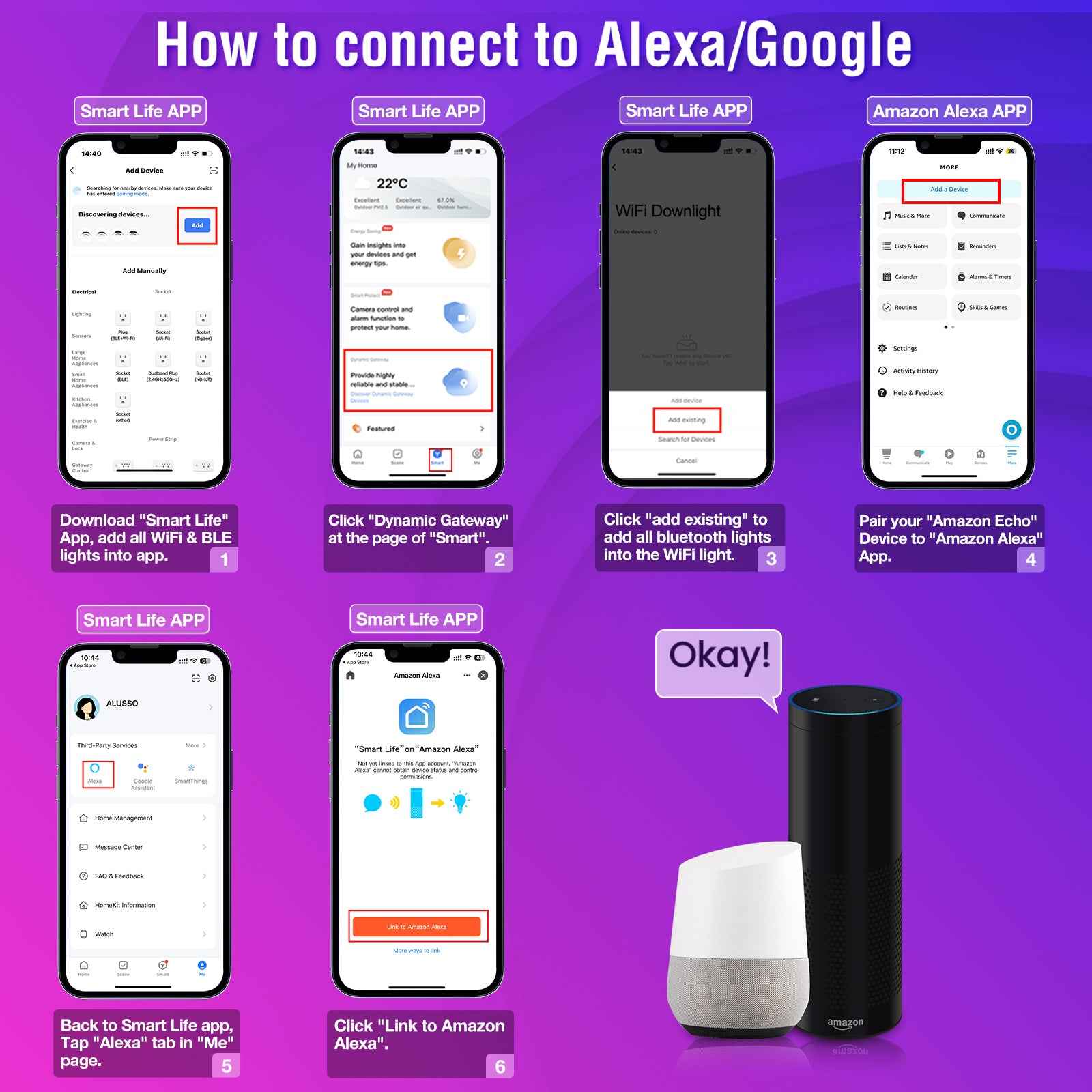 WiFi 8W LED Smart Bluetooth Downlight, Cutout 70-80mm, 4 Pack - ALUSSO LIGHTING