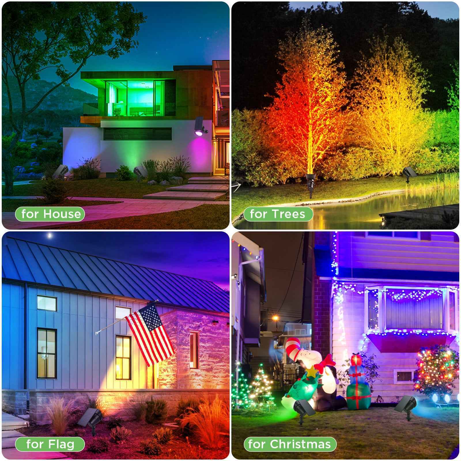 ALUSSO Solar  Landscape Spotlights - ALUSSO LIGHTING