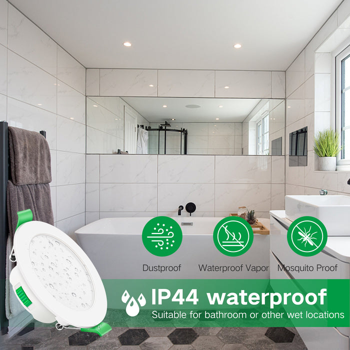 7W Dimmable CCT Ultra Slim Led Downlight Nickel Cutout 67 75mm 6
