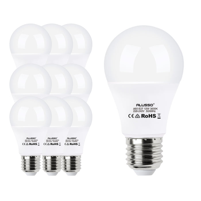 Ampoule LED E27 10W A60 équivalent à 100W - Blanc Naturel 4000K