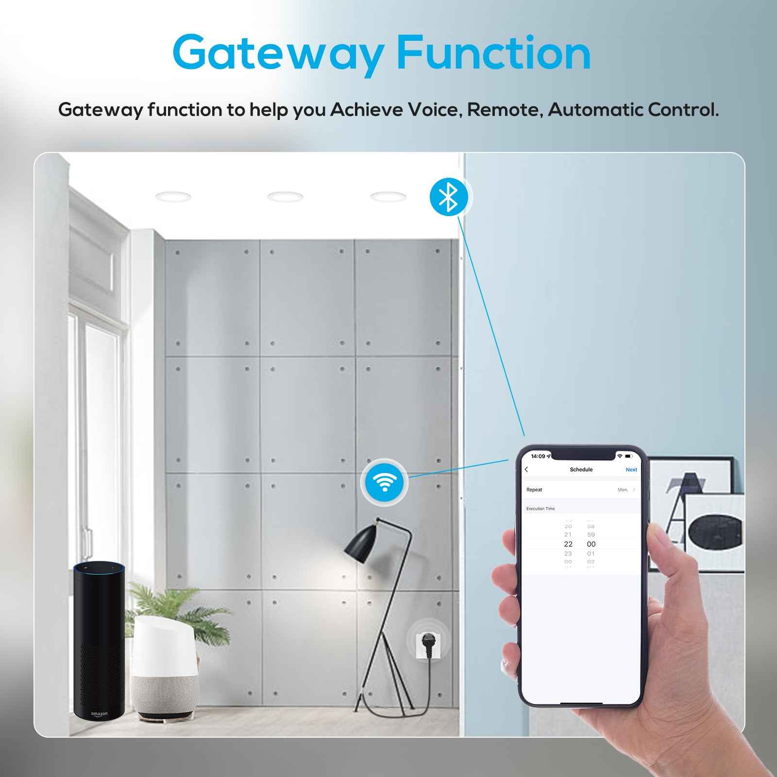 Wifi Smart Plug EU Standard with Tuya Bluetooth Gateway function - ALUSSO LIGHTING