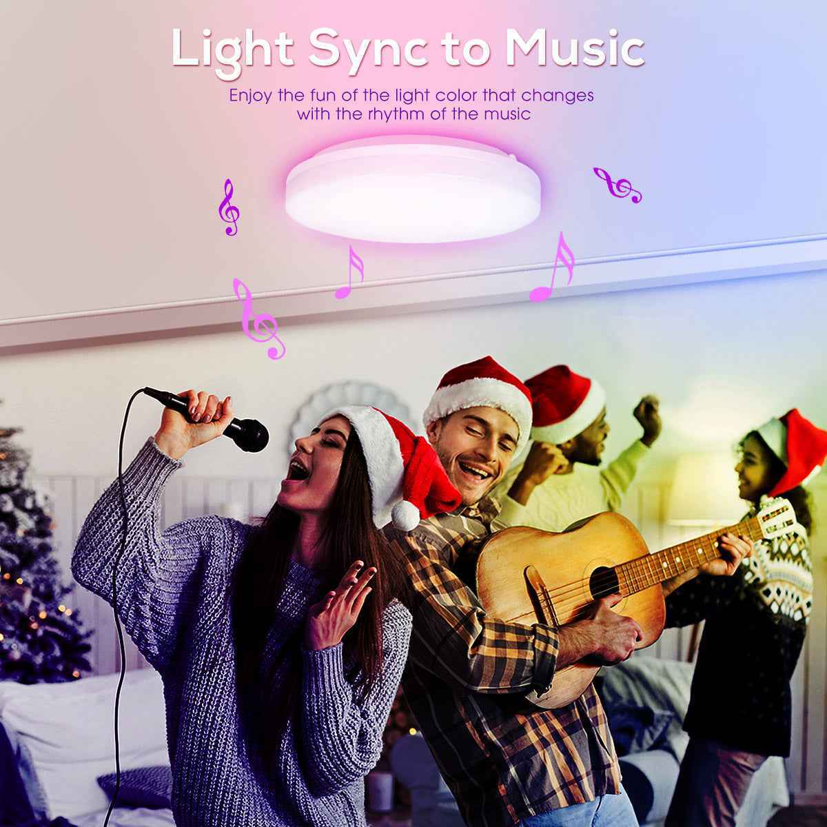 15W/20W/25W WIFI Smart RGBW LED Ceiling Light, IP54, 220-330mm, 1PACK - ALUSSO LIGHTING