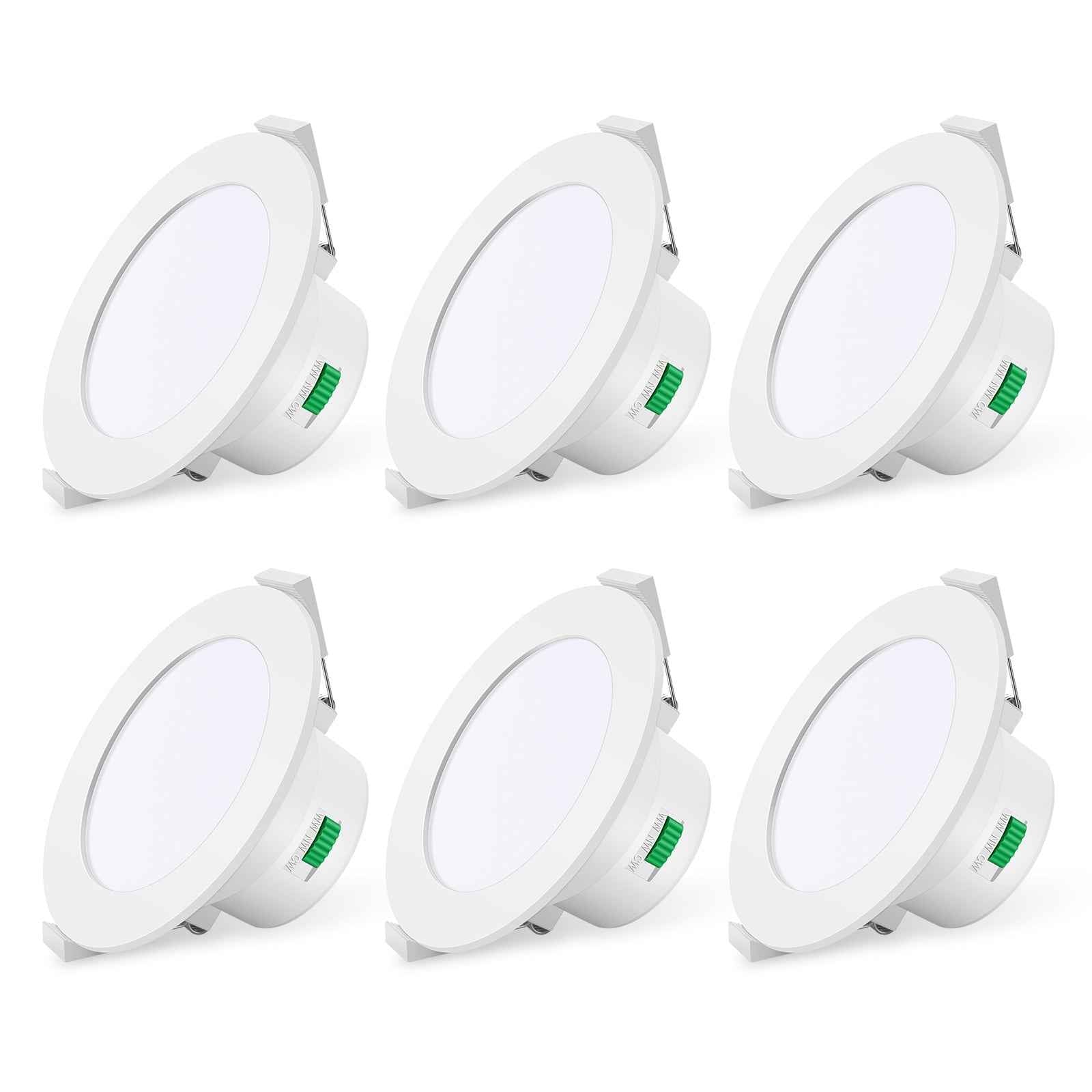 10W/12W/14W Led Downlight Dimmable Tri-coulor IP44/IP65 Recessed Ceiling Lights, 70/90/120mm Cutout, 6 pack - ALUSSO LIGHTING