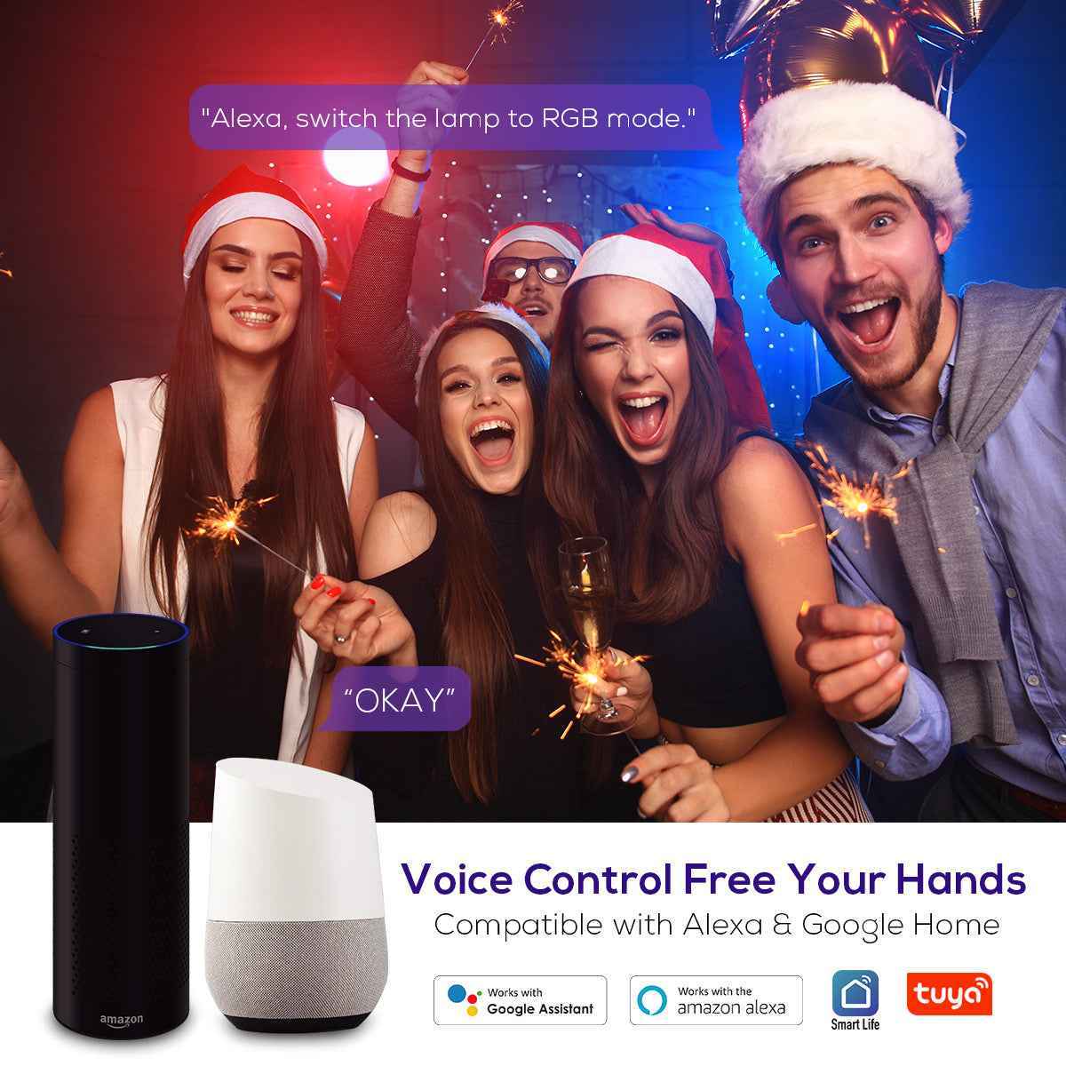 15W/20W/25W WIFI Smart RGBW LED Ceiling Light, IP54, 220-330mm, 1PACK - ALUSSO LIGHTING